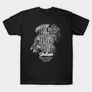 Shabbat Shalom Lion of Yahudah T-Shirt